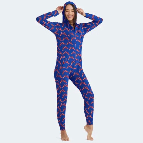 MeUndies Lobster Print Unisex Onesie Pajamas - Picture 1 of 6